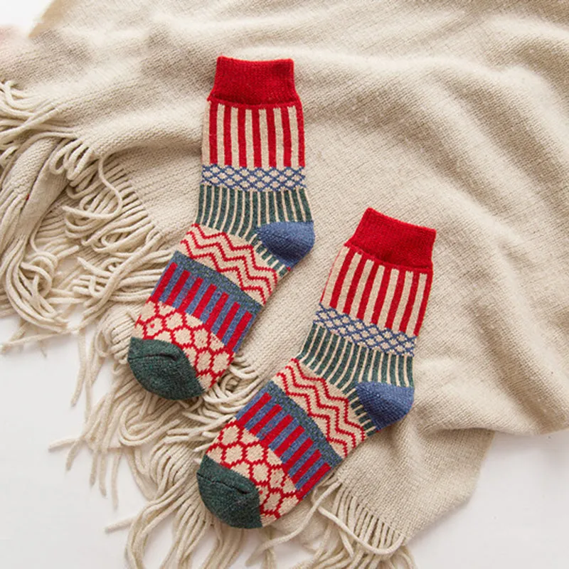 Vintage Geometry Socks