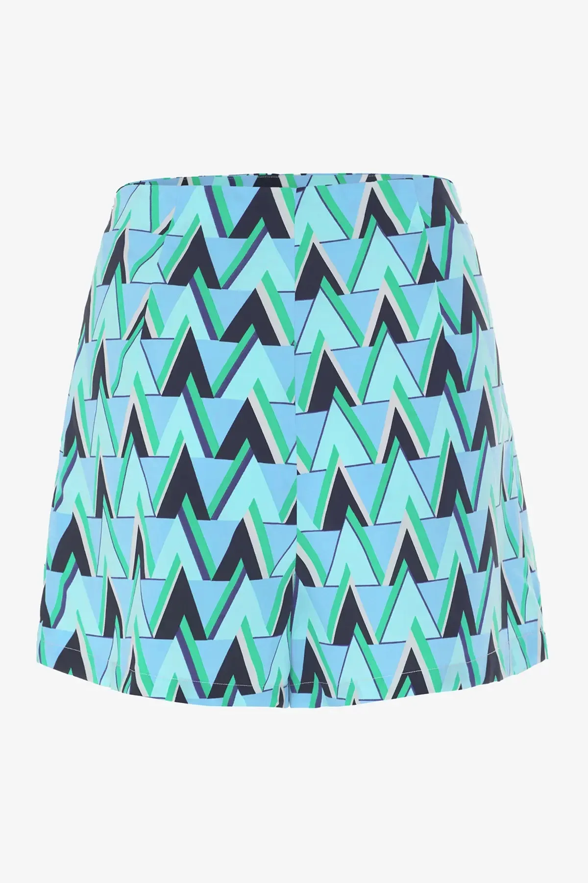 Women's Geometric Print Wide Leg Shorts