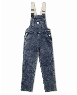 Women's Indigo Marble Overalls