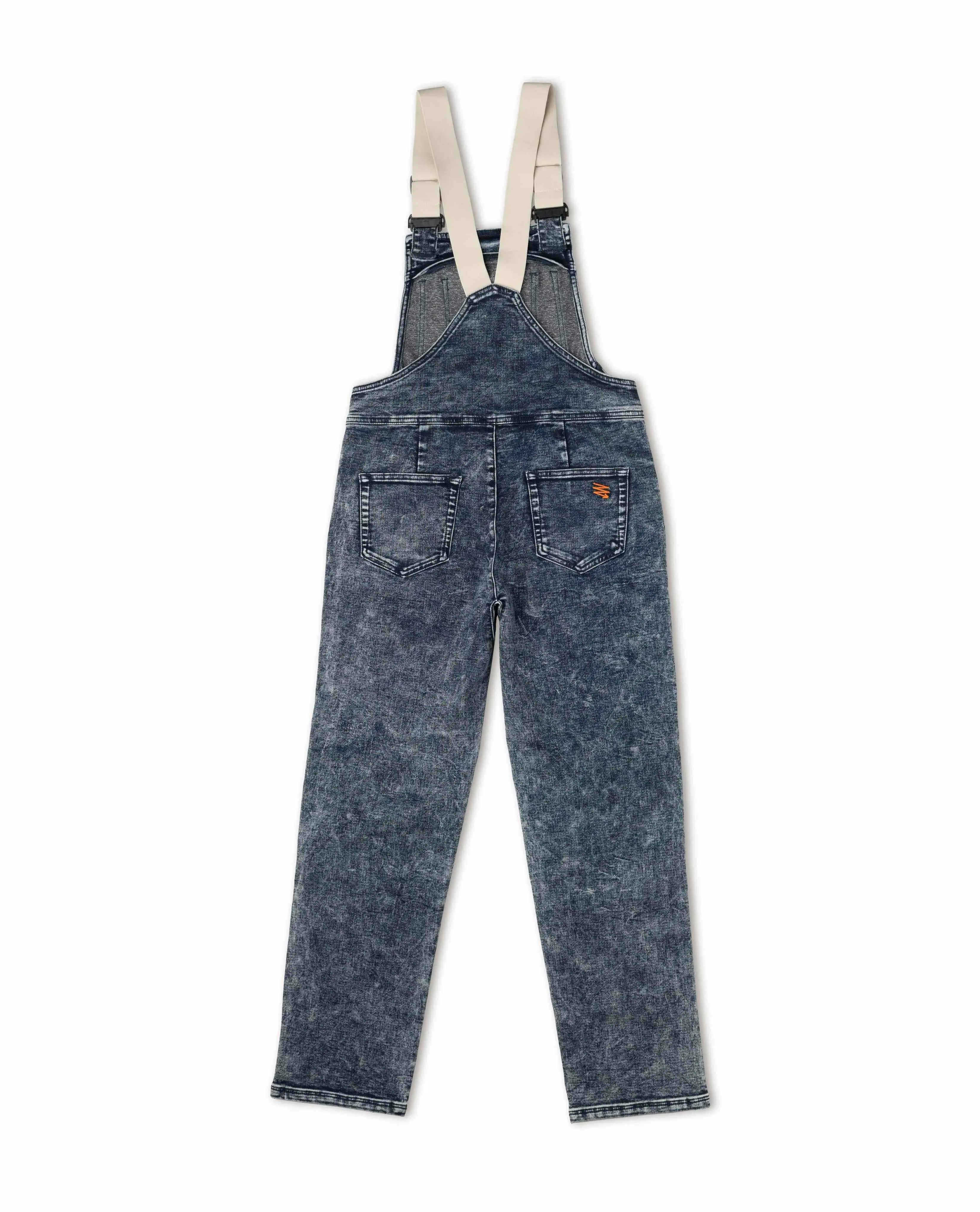 Women's Indigo Marble Overalls