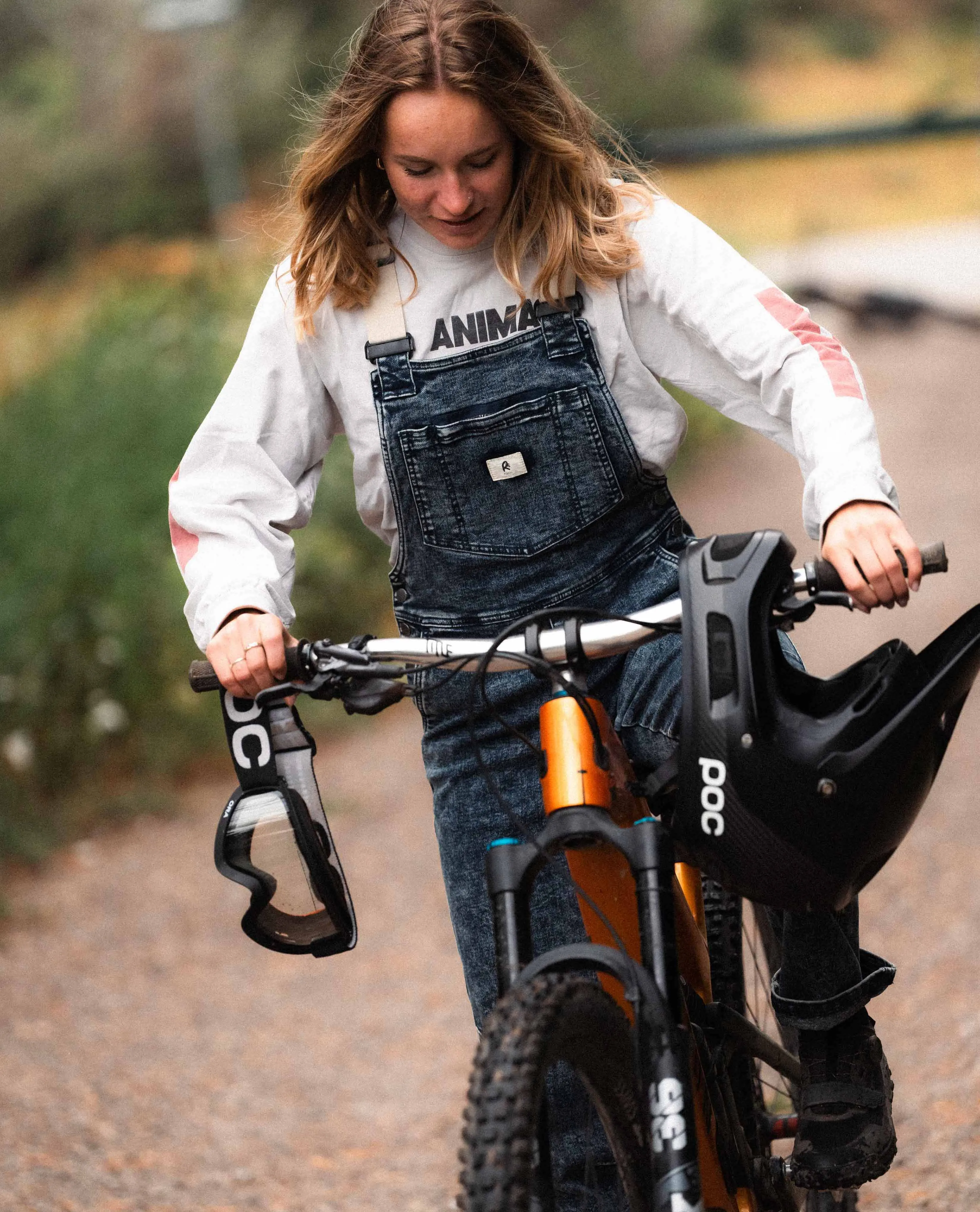 Women's Indigo Marble Overalls